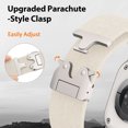 thumbnail image 3 of BANDOVA Starlight Rugged Nylon Apple Watch Ultra Band , 26mm Wide Parachute Clasp Sport Strap for Men 42/44/45/46/49mm, 3 of 7