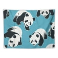 thumbnail image 5 of Orinice Panda Bears Tapestry Wall Hanging Unique Style Graphic Tapestries Home Decor 40x30inch, 5 of 6