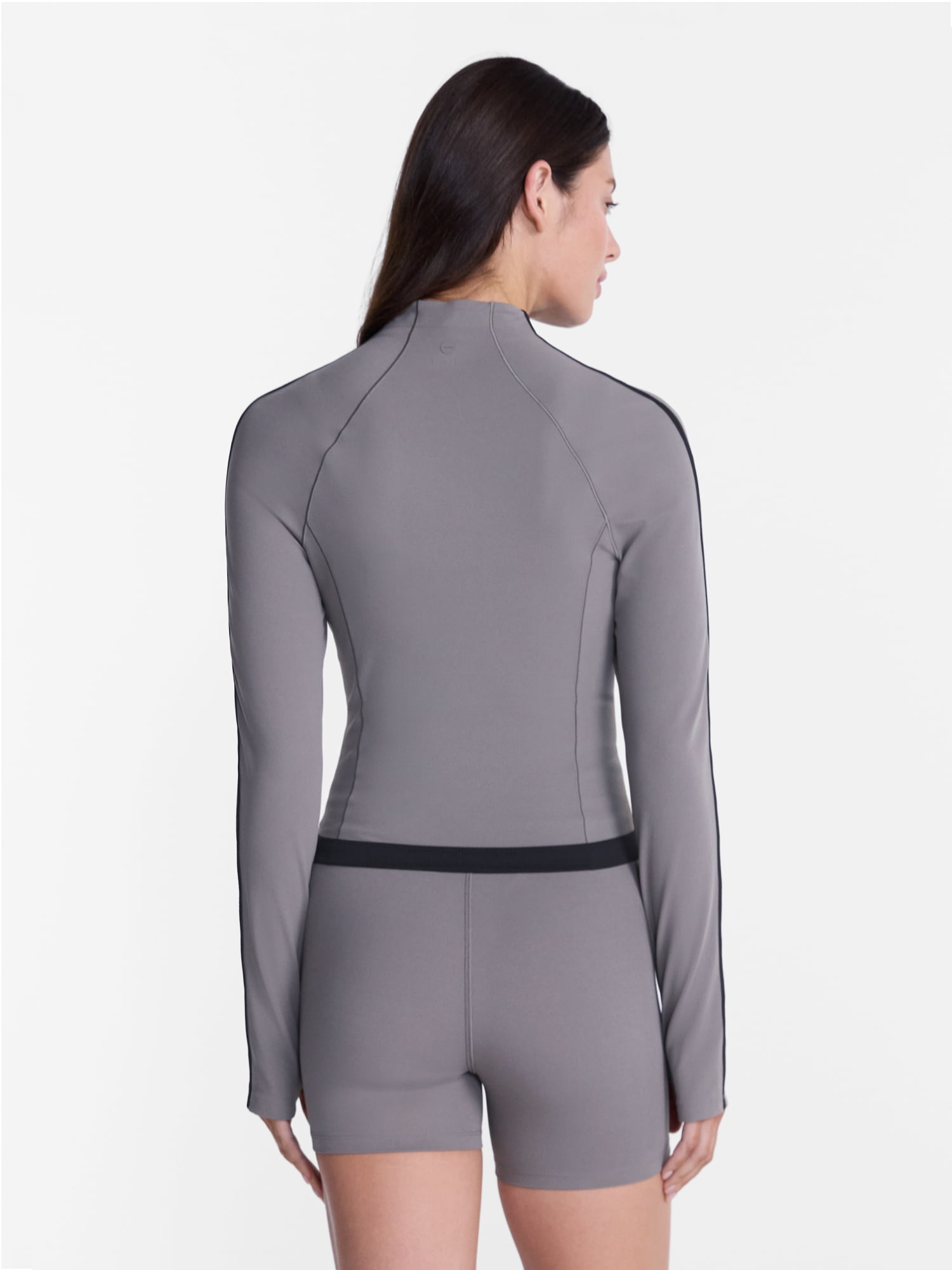 Avia Women's and Women's Plus SoftSculpt Tipped Cropped Active Jacket, Sizes XS-4X
