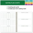 thumbnail image 3 of Elan Publishing Company Dated Teacher Lesson Planner 2025-2026 Academic Year, 7 Periods, Days Horizontally Across The Top, Hardcover, Bonus Clip-in Bookmark, 8.5"x11", Rainbow Gold Marble, 3 of 9