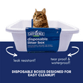 thumbnail image 4 of Catfidence® Disposable Cat Litter Box – USDA Certified Biobased, Sustainable, Leak-Proof Travel Litter Tray for Cats, Kittens, and Small Pets, 4 of 7