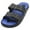 Blue/Black, variant on Ventana Men's Two Strap Buckle Sandals Adjustable Waterproof Slides