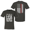 thumbnail image 4 of FLAGWIX Funny Gifts For Men - That's What I Do I Fix Stuff And I Know Things, Dad, Grandpa Gifts - Mens Shirts, 4 of 5