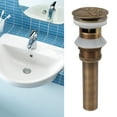 thumbnail image 1 of Desagüe Para Fregadero De Baño Con Cesta Coladora, Tapón De Drenaje Emergente Antiobstrucción De Cobre Para Lavabo De Lavabo, 1 of 7