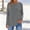 Gray, variant on Cotton Long Sleeve Workout Shirts for Women Loose Fit Crewneck Athletic Yoga T-Shirts Fall Tops