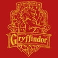 thumbnail image 2 of Girl's Harry Potter Gryffindor Line Art Crest  Graphic Tee Red X Small, 2 of 5