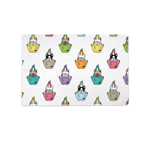 Dogs In Bags Mat Rectangle  -Image by Shutterstock,