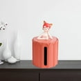 thumbnail image 6 of Girl Statue Tissue Box Covers Tissues Holder Case Decoration Orange Red, 6 of 8