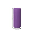 thumbnail image 3 of Balsa Circle 6 Purple 3x9 in Dripless Round Unscented Pillar Candles Party Wedding Reception Centerpieces Event Home Decorations Supplies, 3 of 3
