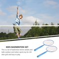 thumbnail image 3 of Kids Badminton Set Badminton Racket Set Kids Kids Playset Mini Toy Tennis Racket Blue, 3 of 6