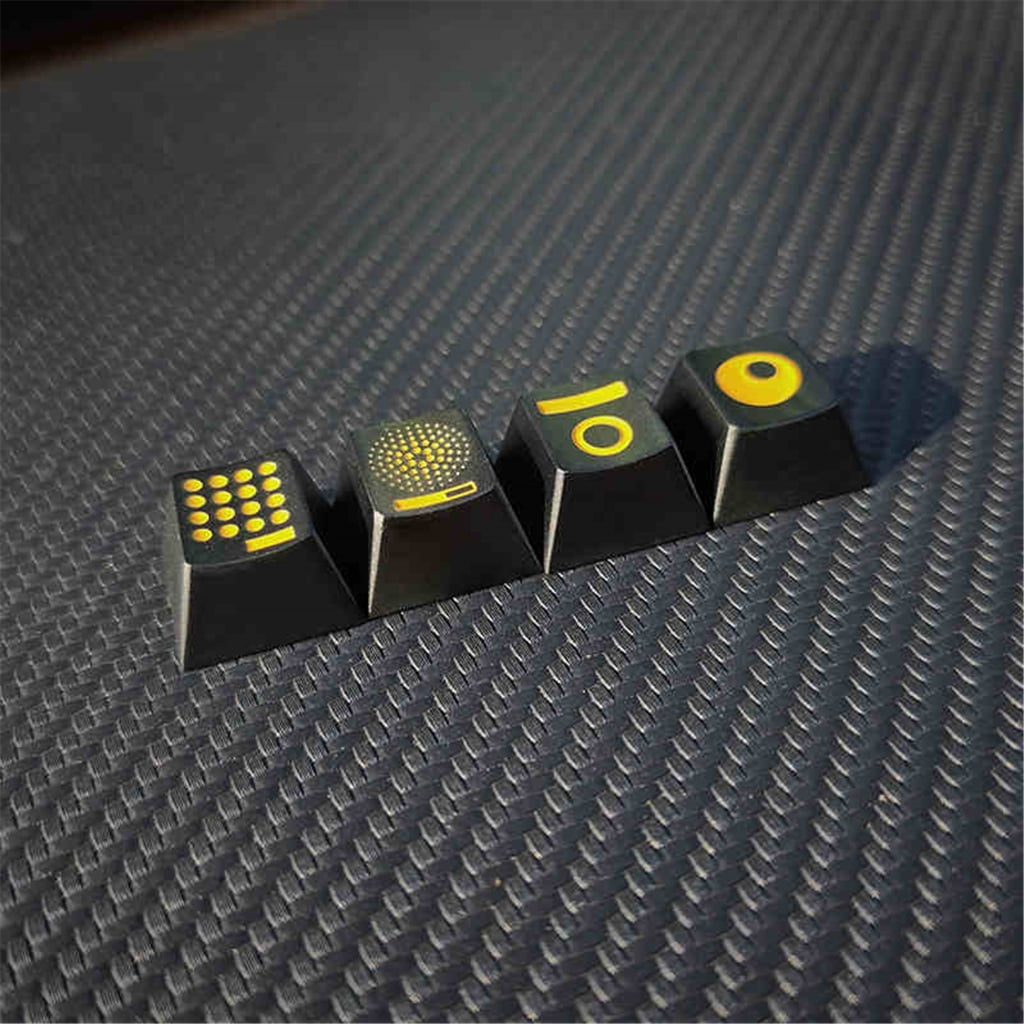 Aluminum Keycaps Featuring Enamel Finish Color Optional for Gaming Keyboards