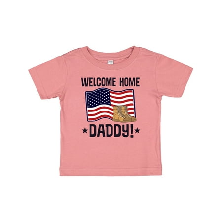 

Inktastic Military Daddy Welcome Home Gift Baby Boy or Baby Girl T-Shirt