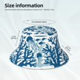 thumbnail image 6 of Easygdp Sea Underwater Jellyfish Double-Sided Reflective Fisherman Hat for Outdoor and Night Walking, Unisex, 6 of 9