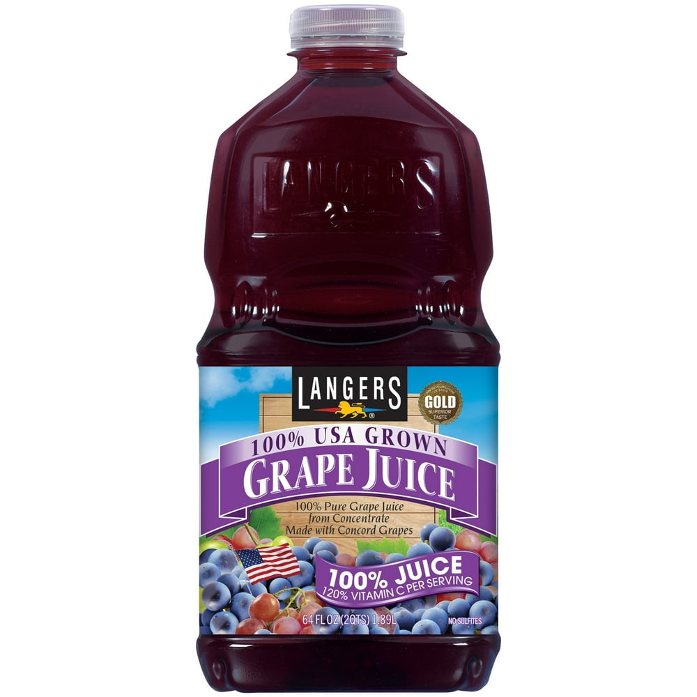 Langers 100 Juice, Grape with Vitamin C, 64 Fl Oz