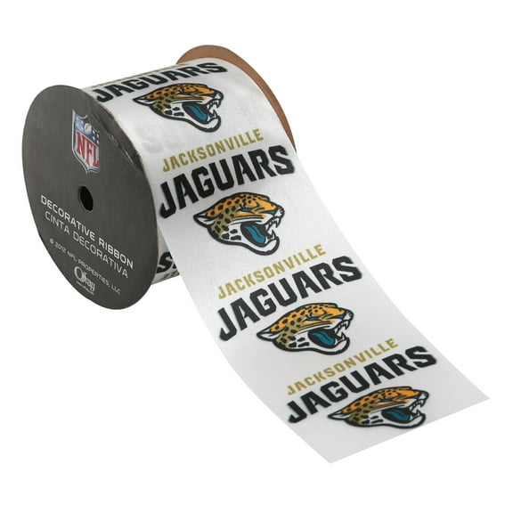 Offray 2.5"x9' NFL Jacksonville Jaguars Ribbon