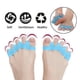 thumbnail image 3 of Ganfancp 1 Par Separador de Gel Corrector de Dedos Del Pie Alivio Del Dolor 2 X Tirantes, 3 of 7