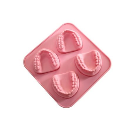 

Papaba Ice Cube Tray Ice Cube Tray BPA Free Refrigerator safe Denture Shaped Funny Jelly Form Maker for Kitchen