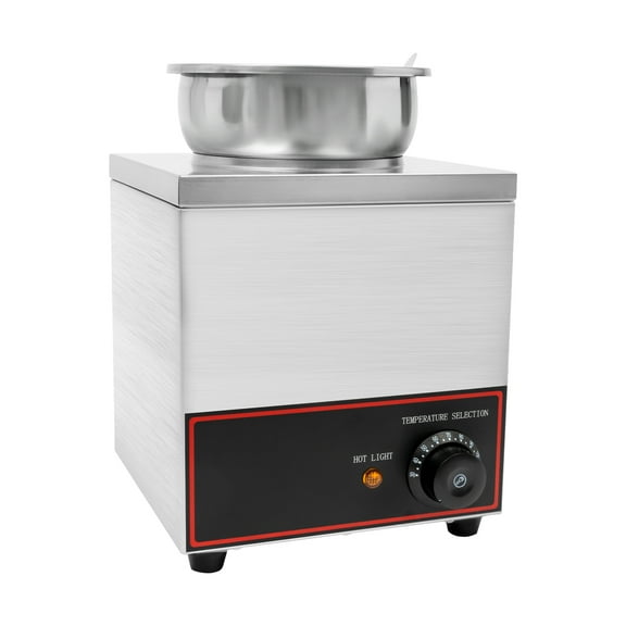 Wildnix Commercial Food Warmer, 201 Stainless Steel with 4.23Qt Capacity, 150W Heating Power, Portable & Easy to Clean, Ideal for Parties & Events