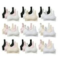 thumbnail image 3 of GYRATEDREAM 3 Pack Girls' Cotton Cropped Bra Padded Training Bra tretch Sport Crop Cami Bras for Girls Ages 12-16 Years, 3 of 9