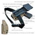 thumbnail image 4 of Glock 19 Holster OWB Kydex Holster For Glock 19 19x Glock 23 25 32 Glock 17 22 31 Glock 26 27 33 45 (Gen1-5) Gu/n Holsters (Tan, Right Hand), 4 of 7