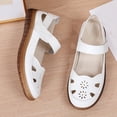 thumbnail image 6 of White Women Breathable Extremely Comfortable Slip On Flats With Round Toe And Closed Toe Lightweight And Extremely Breathable For All Day Casual Wear, 6 of 9
