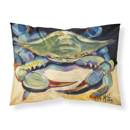 Carolines Treasures JMK1093PILLOWCASE Blue Crab Fabric Standard Pillowcase Standard multicolor