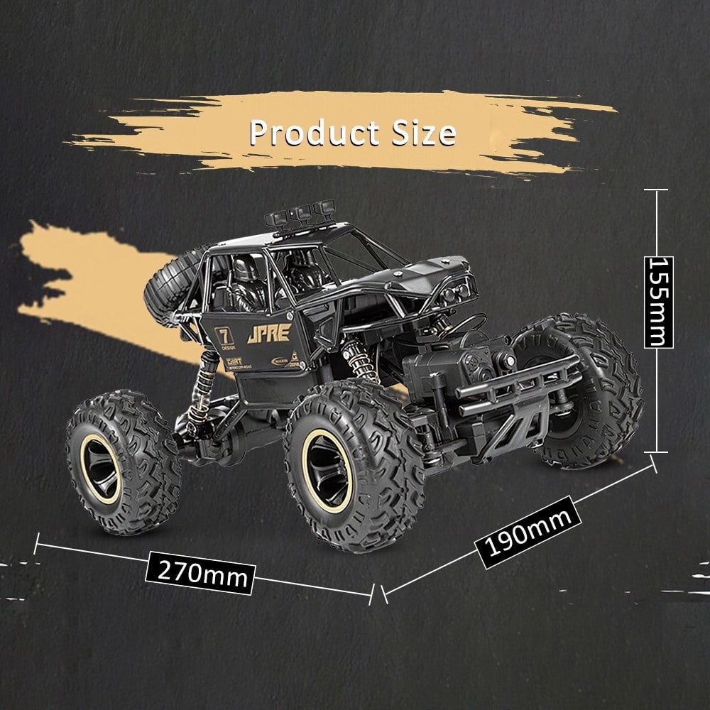 2.4GHz 4WD 1/16 Off-Road Buggy Alloy RC Car High Speed 15km/h RTR