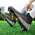 ailishabroy Soccer Shoes for Big Boy Fg/Ag Hightop Spikes Football
