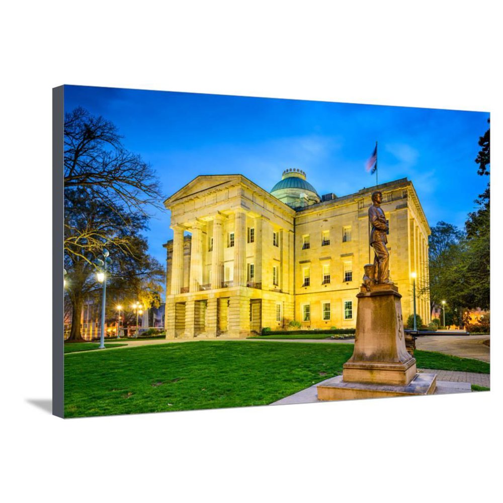 Raleigh, North Carolina, USA State Capitol Building., GalleryWrapped