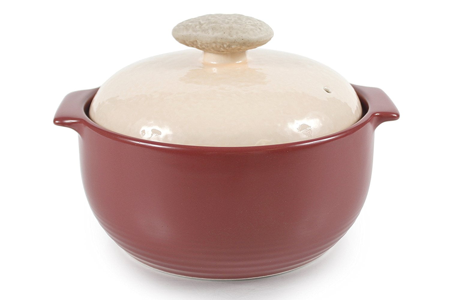Kiesel 2QT Stovetop Ceramic Cookware, Plum, Made from heat