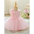 thumbnail image 5 of Spewahor Toddler Baby Girls Birthday Princess Dress 6 9 12 18 24 Months 2T 3T Sleeveless O Neck 3D Flower Decor A-line Ball Gown, 5 of 9