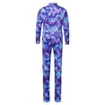 thumbnail image 2 of TiaoBug Girls Long Sleeve Leotard Kids Mermaid Costume Dance/Gymnastics/Athletic Full Length Jumpsuit Type I 5-6, 2 of 7