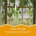 thumbnail image 3 of White Cotton Linen Rope Plant Hanger for Decoration with Metallic Line and Strong Durability 2, 3 of 8