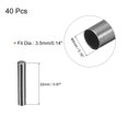 thumbnail image 2 of Unique Bargains 40Pack 3.5x22mm Metal Shoelace Tips Column Shoelace Repair Cords End Tips Black, 2 of 6