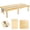Natural Wood, variant on PUKNLY Folding Picnic Table with Table Runner, Wooden Picnic Table for Outdoors, Boho Low Coffee Table for Sitting on The Floor, Suitable for Beach, Park, Garden, Camping, Travel