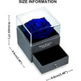 thumbnail image 5 of 2024 Suitable Preserved Fresh Flower Rose in a Jewelry Box, Rose Gift Box Eternal Flowers Infinity Rose, 5 of 5