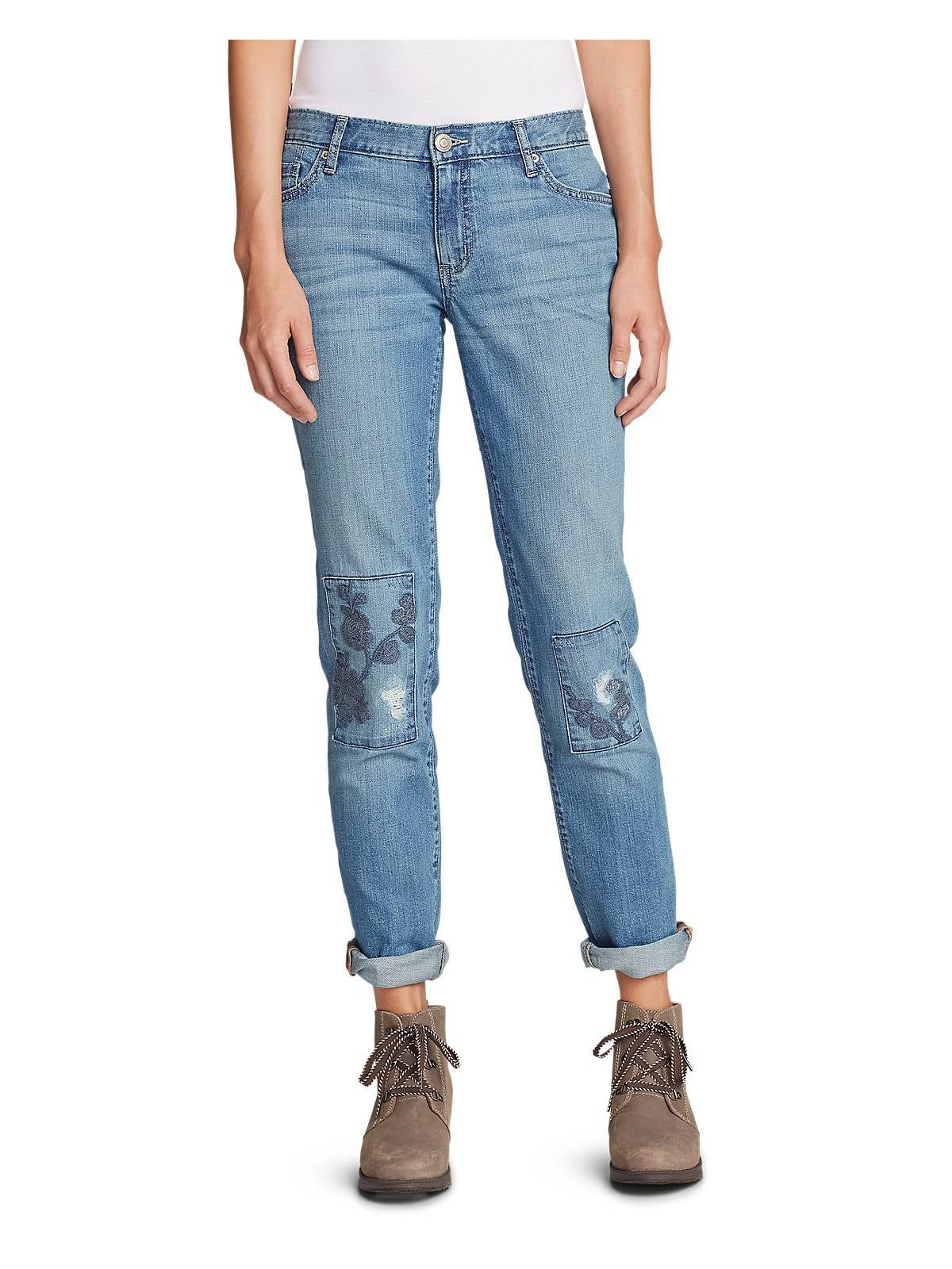 Eddie Bauer Eddie Bauer Women's Boyfriend Slim Embroidered Jeans