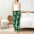 thumbnail image 6 of Lsque Christmas Pattern At Buffalo Plaid Print Women's Pajama Pants, Lounge Pant - Comfortable Home Wear,Elastic Waistband, Stylish Design-Small, 6 of 9