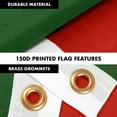 thumbnail image 4 of G128 Combo Pack: 6 Feet Tangle Free Spinning Flagpole (Black) Portugal Portuguese Flag 3x5 ft Printed 150D Brass Grommets (Flag Included) Aluminum Flag Pole, 4 of 9
