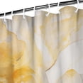 thumbnail image 4 of Colorful Marble Shower Curtain, Abstract Jade Texture Gold Stripes Ombre Shower Curtain, Modern Ink Art Decor Waterproof Fabric Shower Curtain for Bathroom Set with 12 Hooks, 72 X 84, 4 of 4