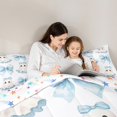 thumbnail image 4 of Feelyou Halloween Cute Ghost Bedding Comforter Set 7-Piece, Light Blue King Bedding Sets, Princess Style Bed Sheets, Lightweight Room Decorative, 4 of 7
