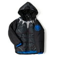 thumbnail image 4 of Marvel Avengers Little Boys' Hooded Zip-Up Puffer Jacket Black Panther Blue, 4 of 6