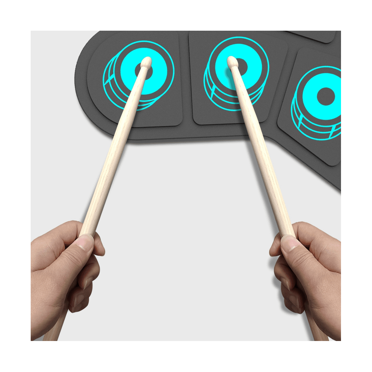 12 Pairs 5A Drum Sticks,Wood Tip Drum Sticks for Adults Kids and Beginners for Musical Instrument Percussion Accessories