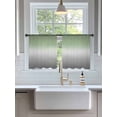 thumbnail image 6 of Sheer Curtains 2 Panels Set, Sage Green and Grey Ombre Color Gradient Window Sheer Curtains for Living Room/Bedroom, Light Filtering Rod Pocket Voile Drapes, 52" W x 54" L, 6 of 7