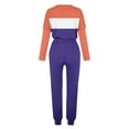 thumbnail image 5 of 2 Piece Sets for Women Dressy Casual Two Piece Sets for Women Fall Vacation Women'S Round Neck Long Sleeve Top + Pants Color Blocking Home Sports Casual Yoga Suit, 5 of 5