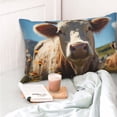 thumbnail image 4 of KLL Prairie Flower Cow Pillow Covers Envelope Closure,Super Soft and Cozy Fuzzy Fleece Pillow Case Cover (No pillow core） 16"x24", 4 of 5