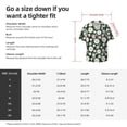 thumbnail image 5 of Balery White Daisies and Bee Camisa Casual de Manga Corta con Botones para Hombre, Texturizada, Estilo Cubano, para Playa, Verano-XX-Large, 5 of 5