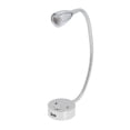 thumbnail image 3 of Bedside Reading Lamp, RV Task Light Dimmable Eye Friendly 10-30v  For RV For Home Silver, 3 of 8