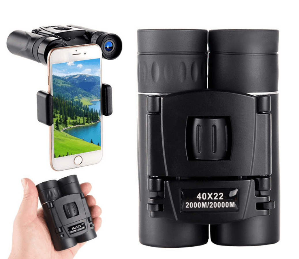 40X22 Zoom Telescope Professional BAK4 HD Powerful Binoculars Long Range Portable Monocular for Outdoor Camping Hiking Tourism
