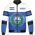 thumbnail image 2 of Lotusprinthandmade Personalized El Salvador Bomber Jacket S-5XL Multicolor, Mens El Salvador Jacket, 2 of 5